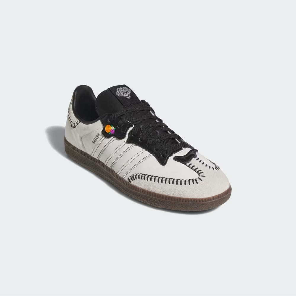 Adidas Samba OG Dia De Los Muertos White Sneakers - Limited Edition